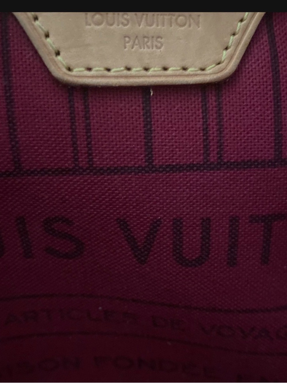 Louis Vuitton Monogramneverfull MM  Canvas Tote in Brown with Tan Trim - Picture 6 of 14